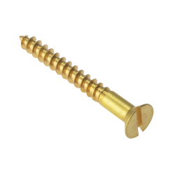 DRAGON Wood Screw Brass 1 1/4" x 8 (-)